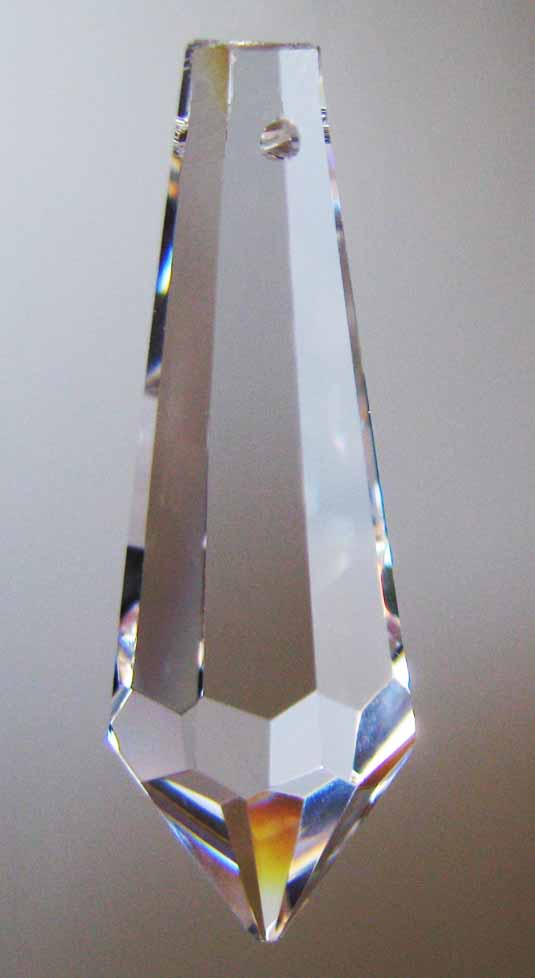 Clear Crystal Drop 50 mm with Octagon